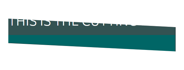 2 Skewd Containers with Inner cutted off by applying overflow hidden to the outer one